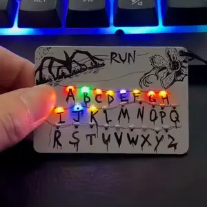 LED Stranger Glowing Warning Keychain