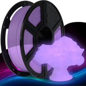 Pla Fluorescent Filament 1.75mm, 3D Printer Material, Glow-In-The-Dark Self-Luminous, Eco-Friendly Biodegradable, 250g Spool, Creative Printing
