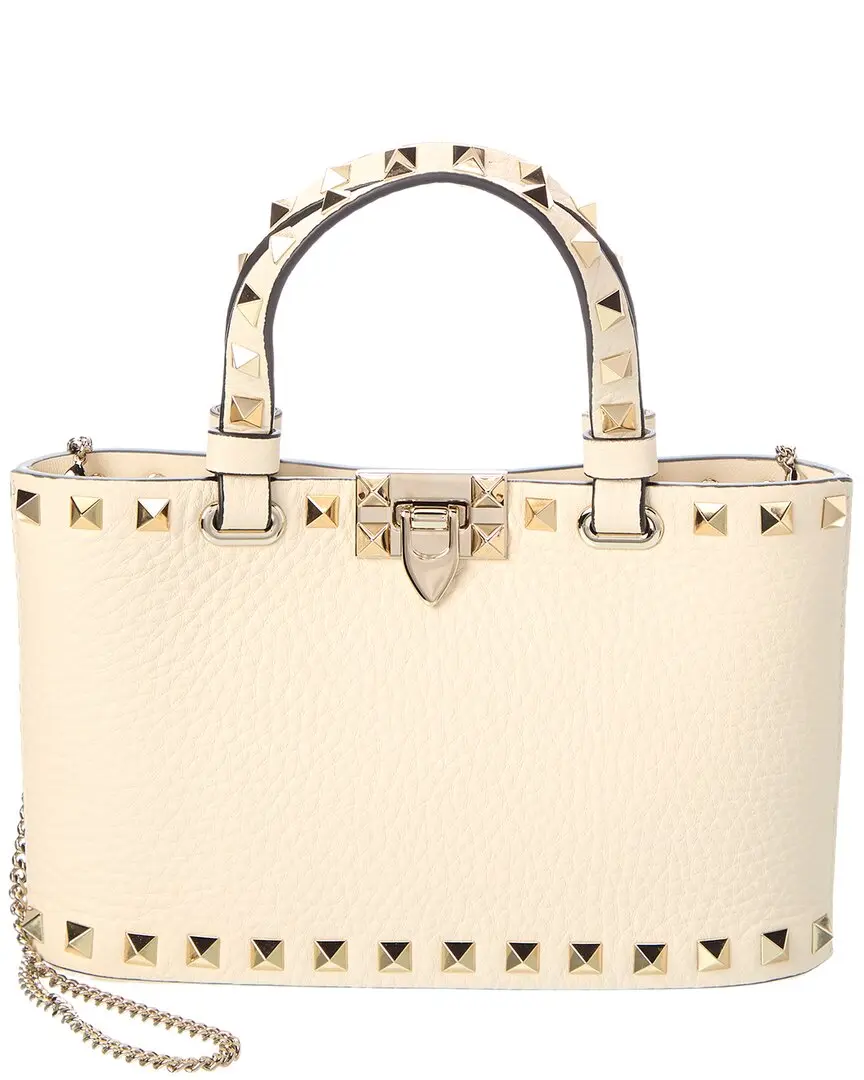 Valentino Rockstud Mini Leather Tote