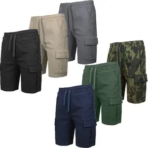 Men's Multi Pack Super Stretch Pull-On Cargo Shorts (Sizes, S - 2XL)