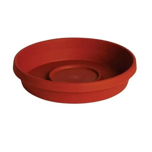 Fiskars 20-51010C 10 in. Traditional Terracotta Clay Terratray - Round Pot Saucers with UV Protection, All-Weather Durability for Home Improvement & Garden Use