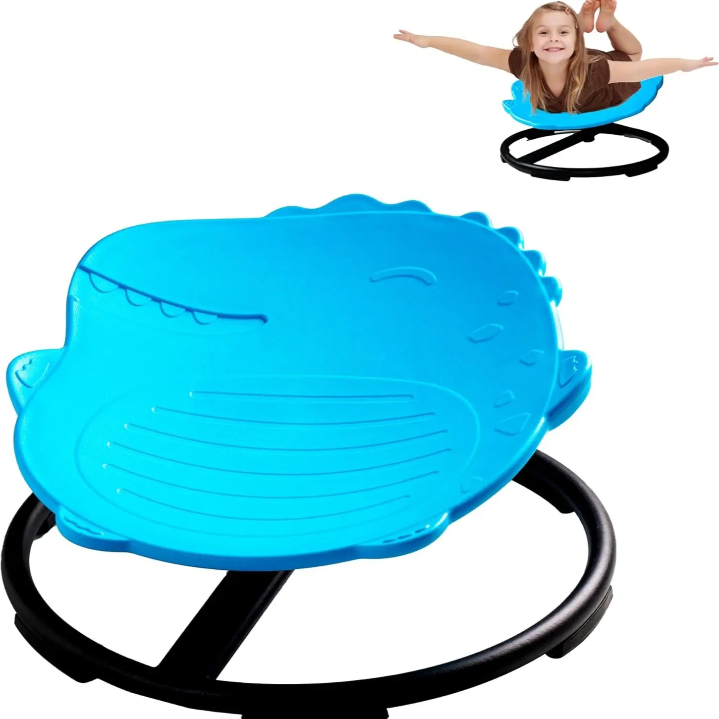 Dinosaur Swivel Chair,Blue