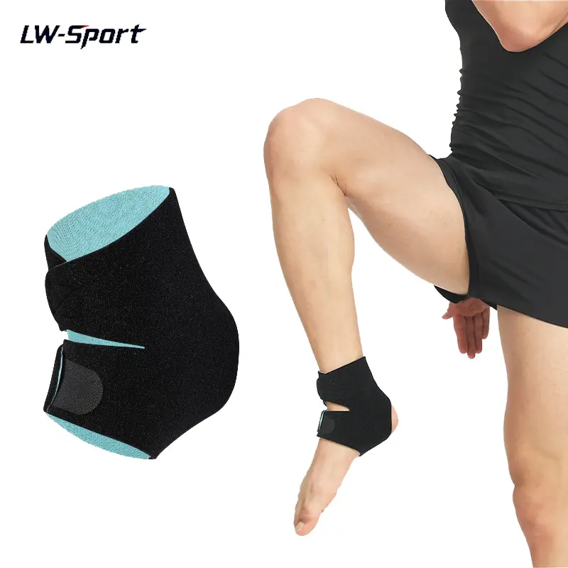 1Pc/2Pcs Adjustable Bidirectional Compression Ankle Brace, Velcro Straps Open Heel Ankle Stabilizer Wrap, Breathable Lightweight Ankle Support for Sprained Ankle Tendonitis Running Sports Men Women