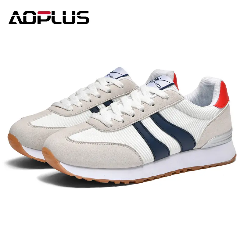 Men's sports lace-up running shoes, casual and comfortable breathable sports shoes, fashionable and versatile for daily wear