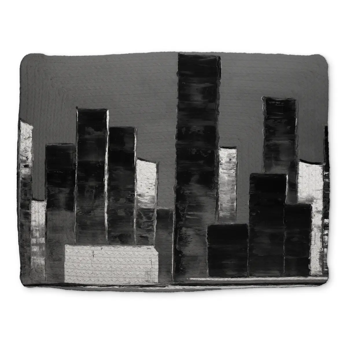 360 stand Stylish Polyester Placemat - 14x18 in Abstract Buildings Design, Tableware Accessory for Kitchen & Dining Decor, Contemporary
