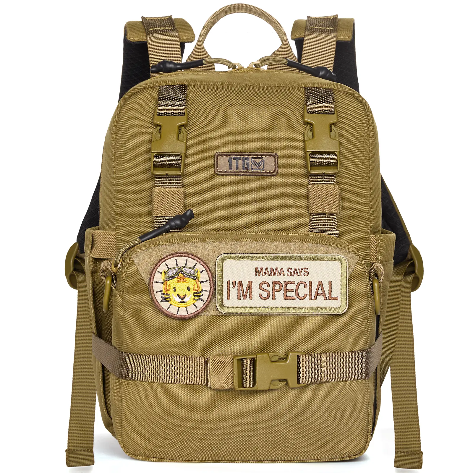 1TG TACTICAL Mini Backpack Bags - Multifunctional Removable Casual Nylon Durable Outdoor Rucksack for School, Camping, Daily Use - Travel Backpacks Compact Sports & Outdoor Gym Accessory