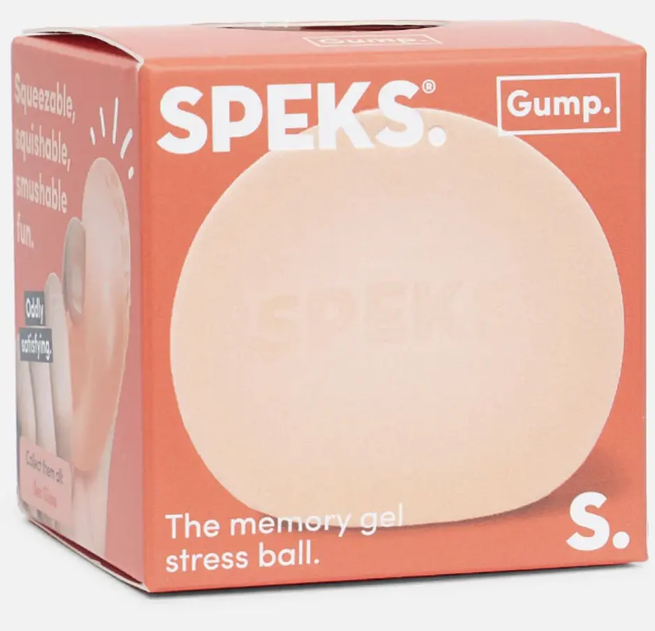Speks GUMP Orange Soft Sensory Fidget Squishy - Decompression Ball, Anxiety Squishies, Sensory Squish Ball for ADHD Relief, Stress Relief Toy