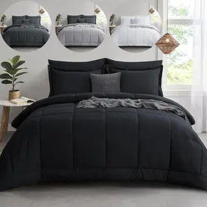 Lightweight 200 Gsm All-Season Cozy Chic Blanket, Ultra Soft Hypoallergenic Microfiber Filling, Ideal Home Bedding for Year-Round Use