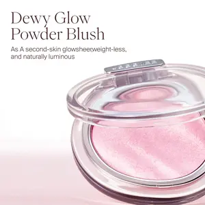 JOOCYEE Aura Glazed Blush, Aura Shimmer Blush Powder, Long-Lasting, Sparkle, Fine Glitter, Multi-Use Blush Highlighter Eyeshadow, Beginner Friendly, Party, Summervibes, Summerwins