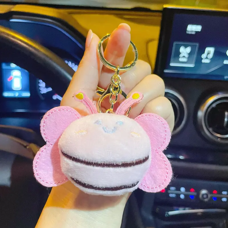 Women's Costumes & Accessories Girly Keychain Charm, 1 Pcs (Random Color) Smiling Little Bee-Dress-Shaped Acrylic Charm for Everyday All-Seasons Use