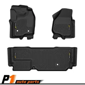 Fit For 2012-2016 Ford F-250/F-350/F-450 SuperCrew/Crew Cab TPE Floor Mats Car Interior Accessory Truck Accessories
