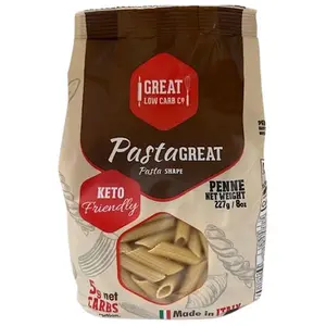 Penne Low Carb Pasta - Keto-Friendly, High in Protein, Made in Italy, 8oz.