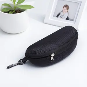 Portable Oxford Hard Shell Sunglasses Case Scratchproof Shockproof Travel Outdoor Sports EVA Durable Hanging Glasses Box Lightweight Unisex Eyewear Accessory