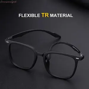 Unisex Oversized Square Glasses Frame, Trendy Large Square Optical Eyeglasses, Fashion Thick Rim Eyewear for Men & Women, Slim Face Shaping Design, Universal Prescription Ready Frame for Daily Wear, Office and Casual Styling