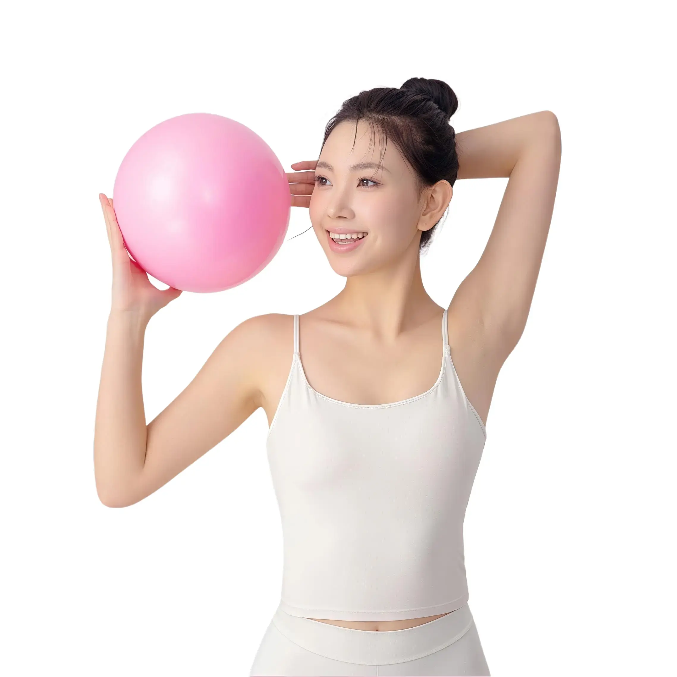 Pilates Yoga Ball,9.5-10In,Explosion-proof & Anti Slip Fitness Ball,Core Stability Exercise Ball,Home Exercise Equipment, Fitness Tool