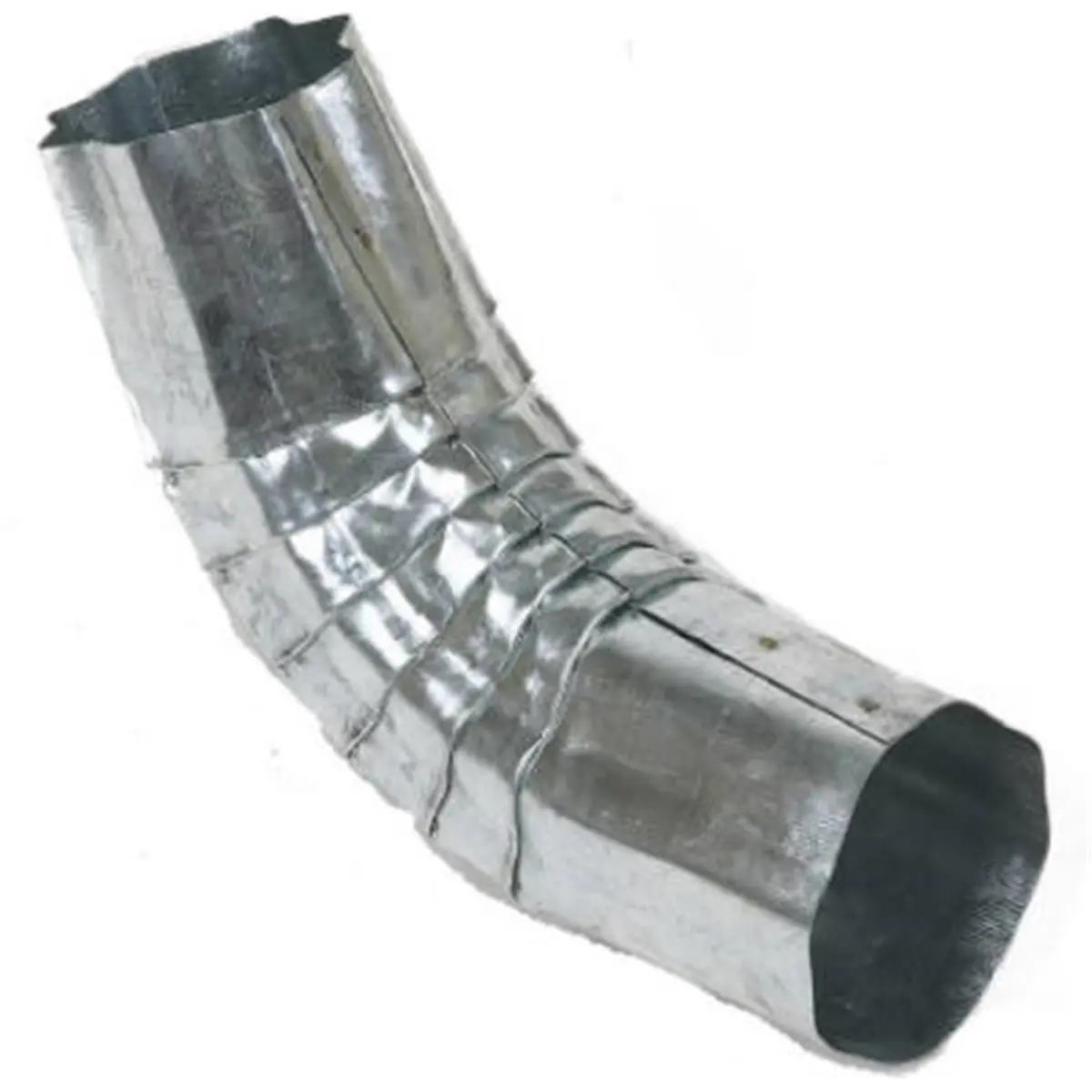 Amerimax Home Products 3 In. Round Corrugated Gutter Downspout Elbow, 26-Gauge Galvanized Steel Corrugated Pipe (9x5x3 in.) for Home, Sailing Water Sports