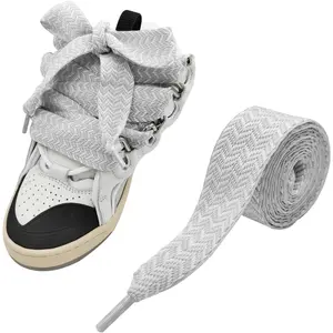 ROGEE 3cm Thick  Shoe Laces for Lanvin Sneakers,   Chunky Shoelaces Shoe Strings Replacement Laces
