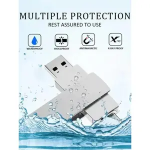 2026 New 16TB USB 3.2 Metal Pendrive Flash Drives U Disk High Speed Portable WaterProof Type-C Memoria 16TB USB Stick USB Drives