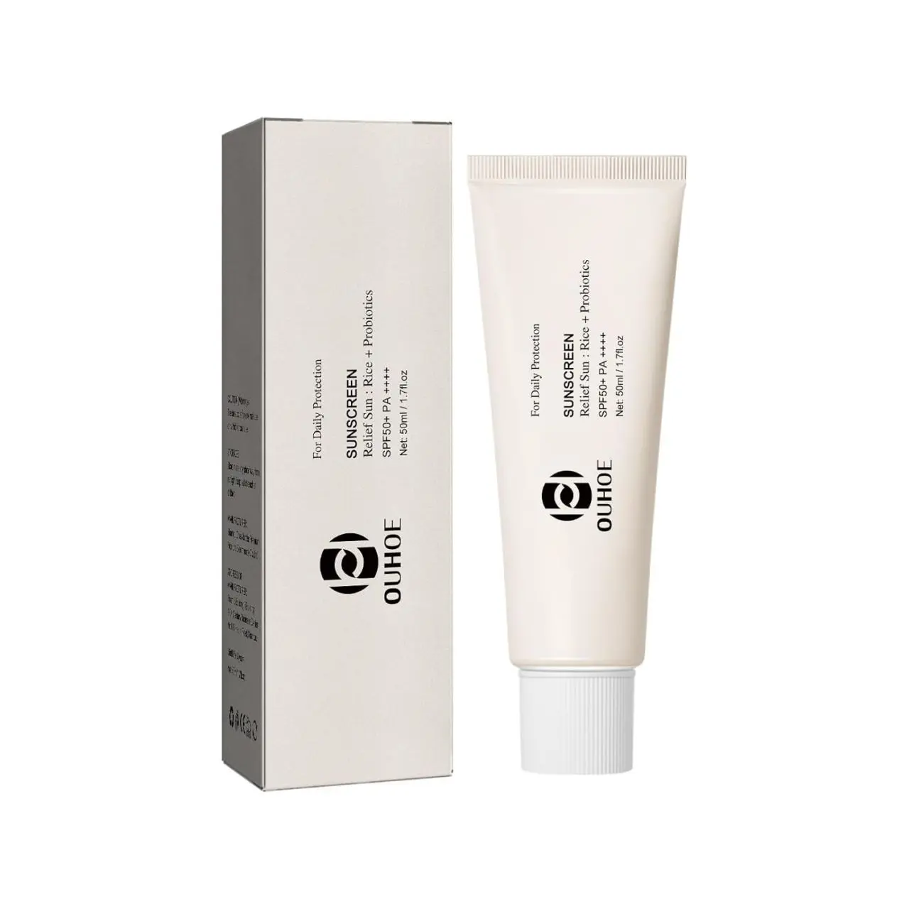 Probiotic-Rich Rice Sunscreen SPF50+ – Non-Greasy Matte Finish, 12H Waterproof Protection, Vegan & Sensitive Skin Safe
