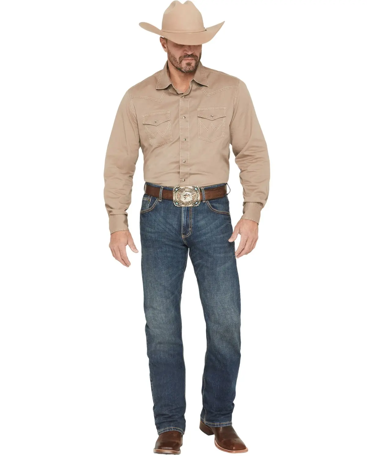 Wrangler Men's Retro Men'S Layton Medium Wash Low Rise Slim Bootcut Jeans - Wlt77ly