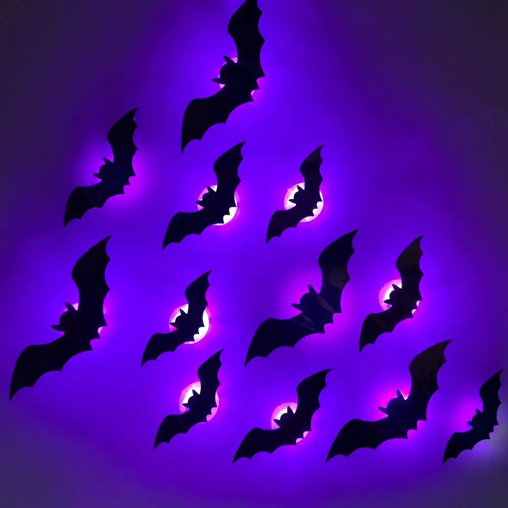 3D  Light Design LED DecorationsFestivalHalloween Easy Install Wall Stickers  Application- Smooth Decorative Eye Window Fairy girl room accessories funny stickers funny stickers funny stickers