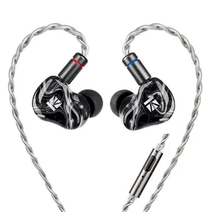 Kbear Sr-8 In-Ear Monitor, 1dd+3ba Hybrid Iem, Electronic HiFi Gaming Headphones with 8mm Liquid Silicone Driver, 3D Printed Resin Case, Heart Shaped Earphone