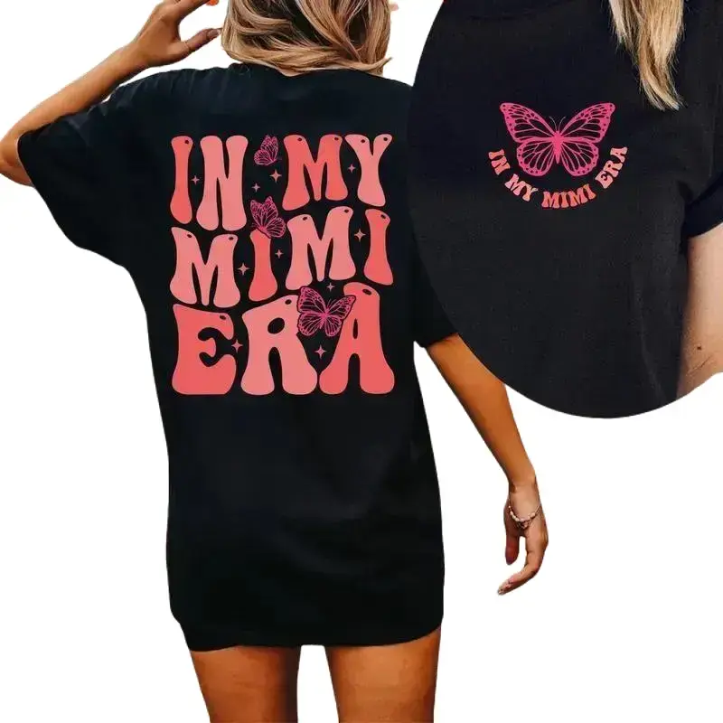 In My Mimi Era T-shirt, Mimi Shirt, Grandma Tee, Gift for Grandma, Nana Gift, Grandma Era, Christmas Gift for Gigi, Retro Concert Cotton Fabric zZZM