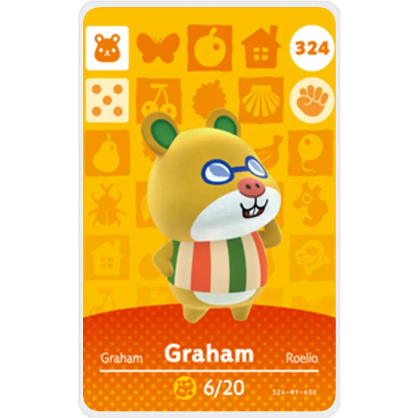 Graham - Villager NFC Card for Animal Crossing New Horizons Amiibo