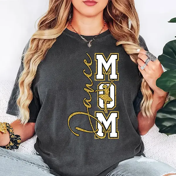 Glitter Mom Dance Shirt, Ballerina Mom Tee, Mother’s Day Gift