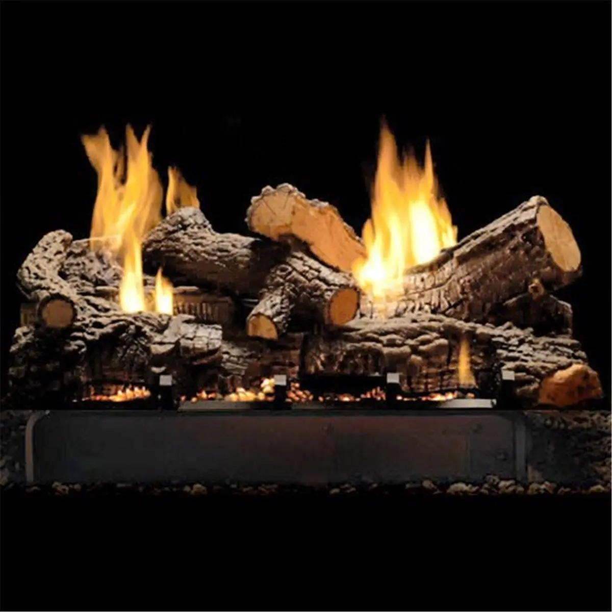 18 in. Multi-Sided Refractory Fire Place Log Set