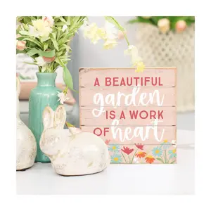 Sincere Surroundings 8" Beautiful Garden Work Pallet Petite