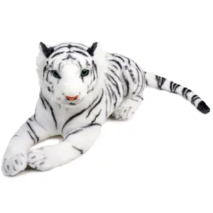 Saphed The White Tiger - Squeeze Me! - 17 Inch Stuffed Animal Plush - by TigerHart Toys