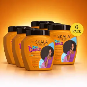 Skala Expert Mais Crespos 6-Pack (35.2 oz each) – Viral Moisturizing Treatment for Curly and Coily Hair, Includes Leave-In Cream & 2-in-1 Formula Moisture Haircare
