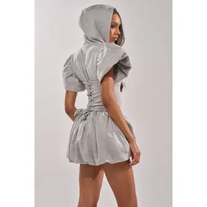 GIRL POWER FRENCH TERRY MINI DRESS