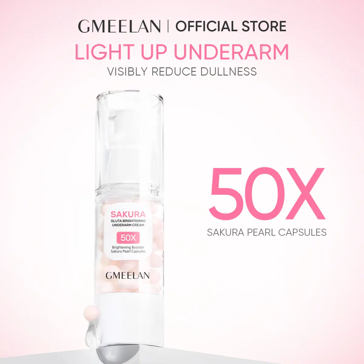 GMEELAN Sakura Gluta Underarm Cream 30G enhance the complexion's brightness