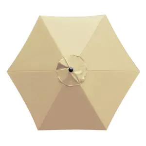 【SummerVibes】 Universal Waterproof 9ft Patio Umbrella Replacement Canopy, 8-Rib Market Umbrella Top Cover, Easy Assembly, No Tools Needed, Removable & Washable (Cover Only)