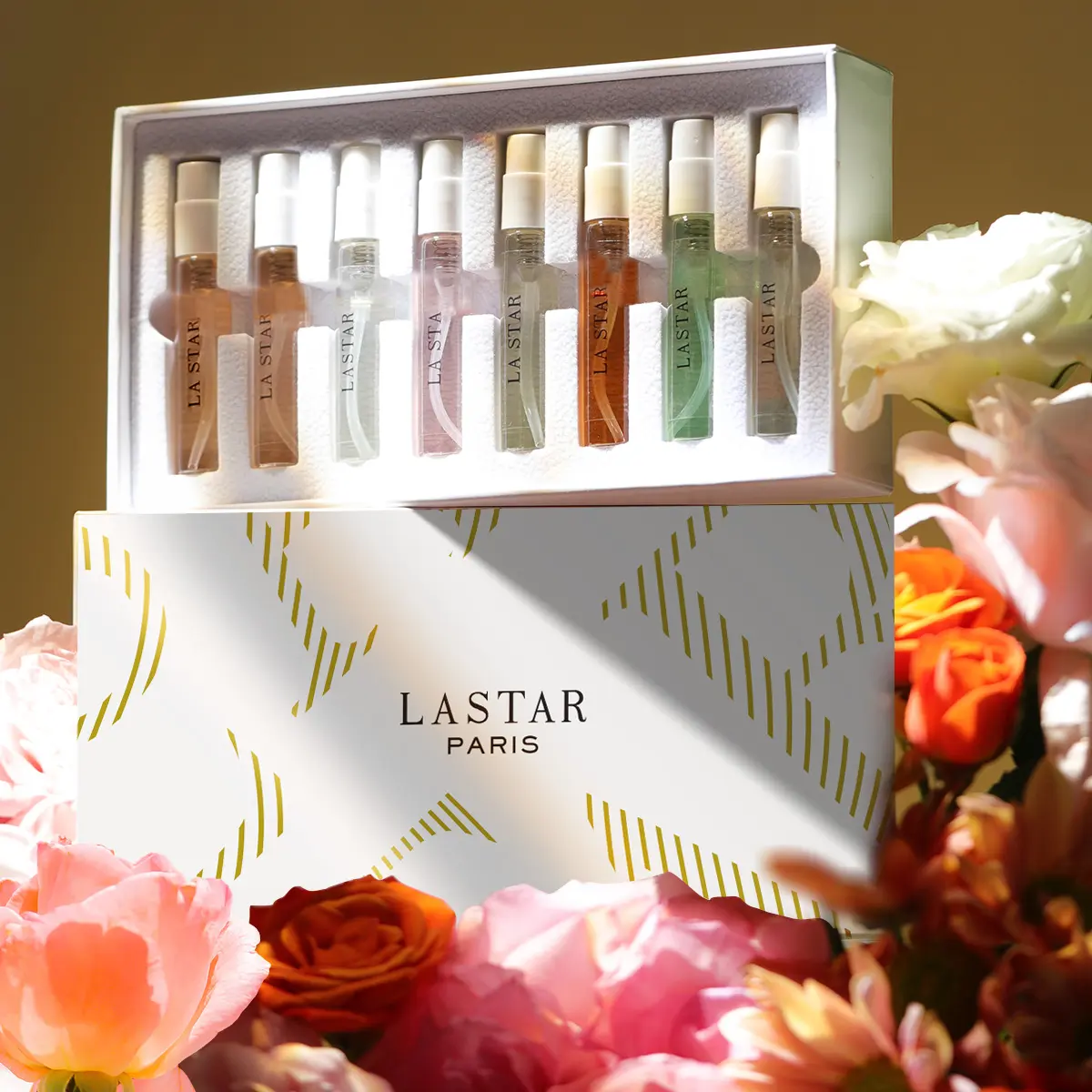 1 set,LASTAR mini perfumes set,Includes vanilla perfume,wood perfume,Women's Perfume gift set, 8 sprays of fragrance,cocoa musk perfume,fall gifts,holiday gifts
