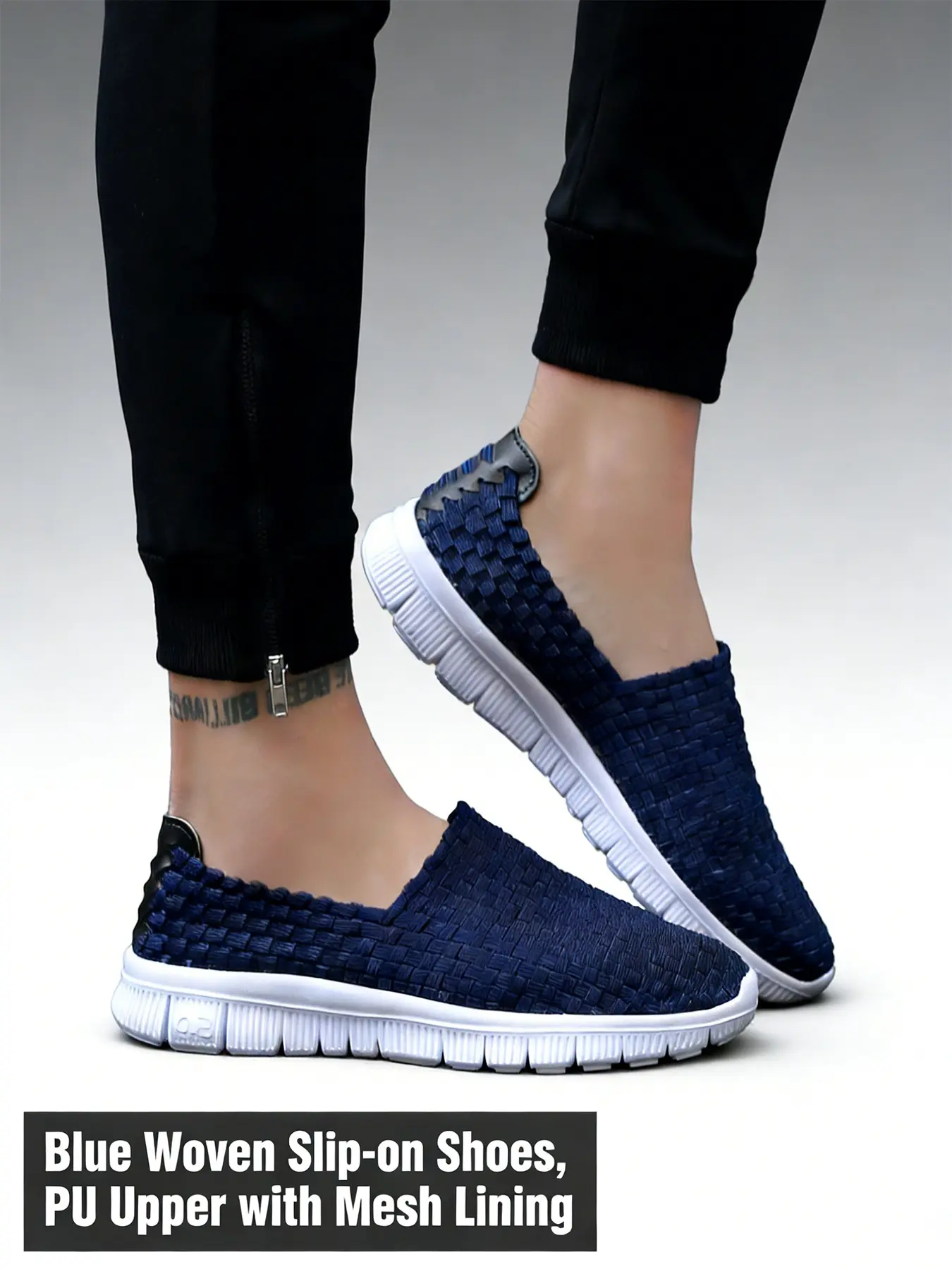 2026 New Spring/Summer Breathable Flats Versatile Mesh-Upper Shoes Breathable Slip-On Walking Shoes for Seniors Men's Soft-Sole Shoes