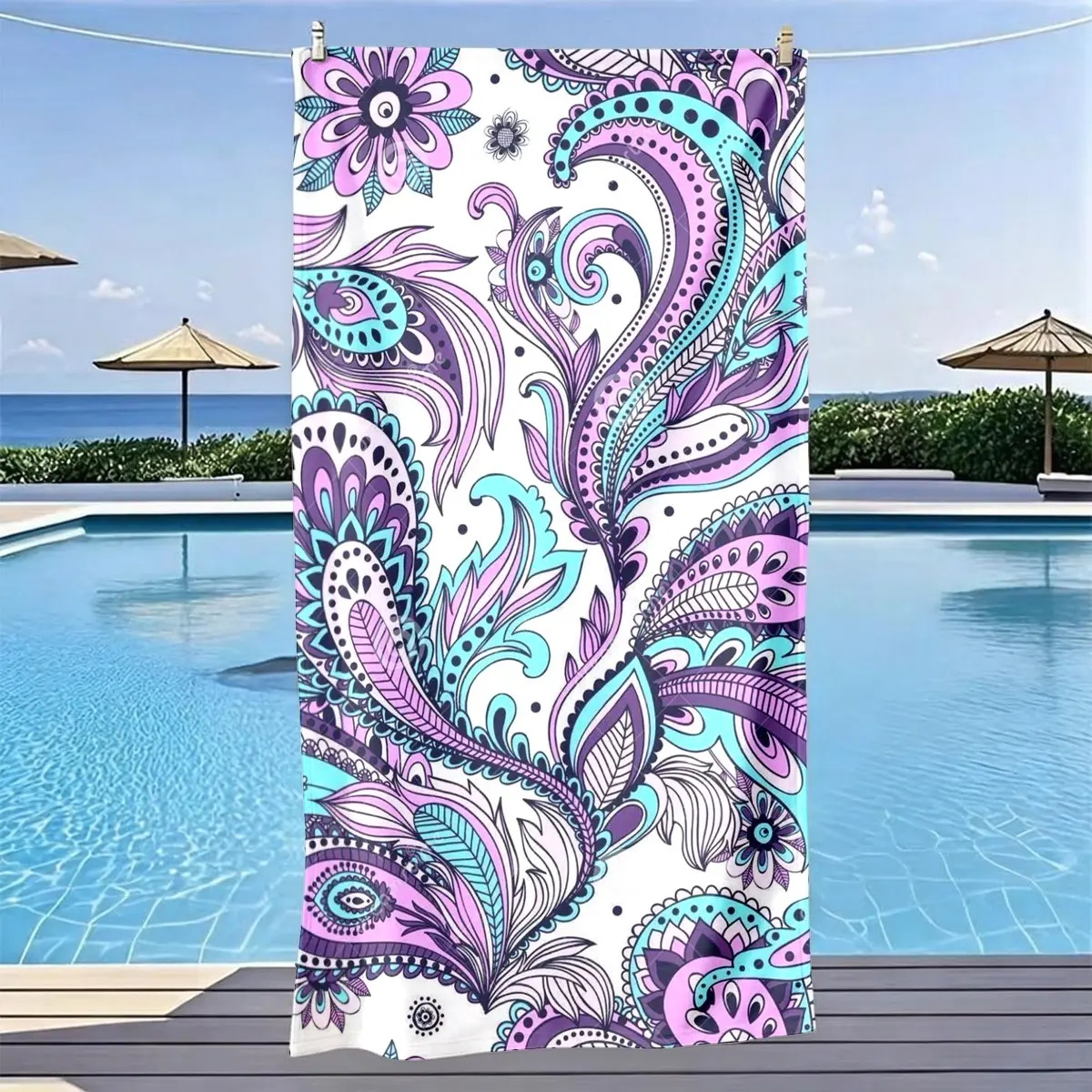 Quick-Dry Ultra-Soft Polyester Beach Towel, Multi-Purpose Yoga Travel Swimming Camping, Large Size, Best Gift, Quick Drying Absorbent, Water Absorbent Towel, Quick Dry Towels