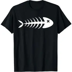 Fish Bones, Graphic Tops - For Men and Women T-Shirt