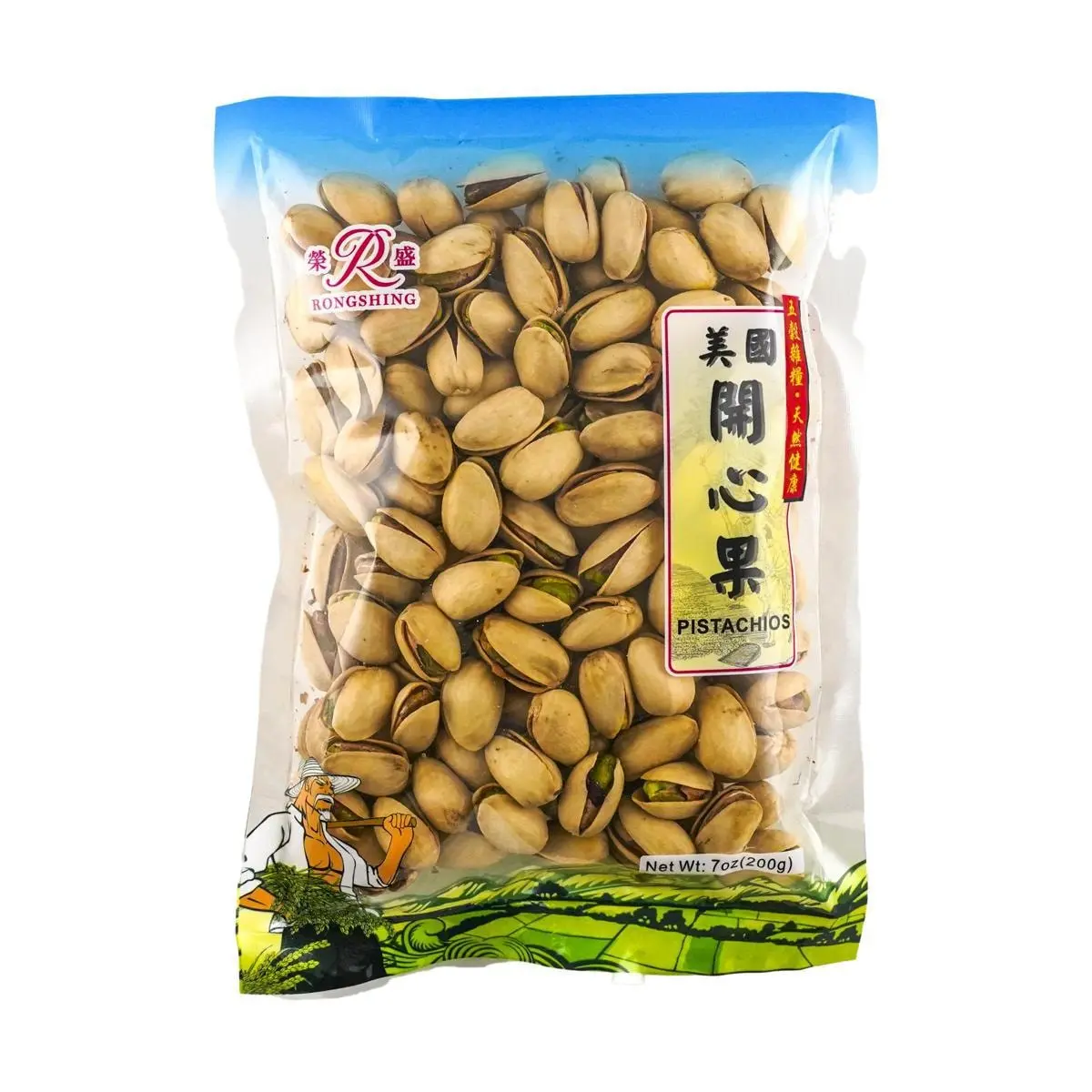 Rongsheng USA Pistachios 200g - Premium Roasted & Salted Snack Nuts for Healthy Eating