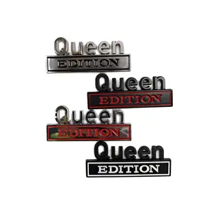 Queen Edition 3D Emblem Sticker — Personalized Decal for Cars & Trucks (Suitable for Rear Doors or Bumpers) | Automotive Accessories & Car Stickers