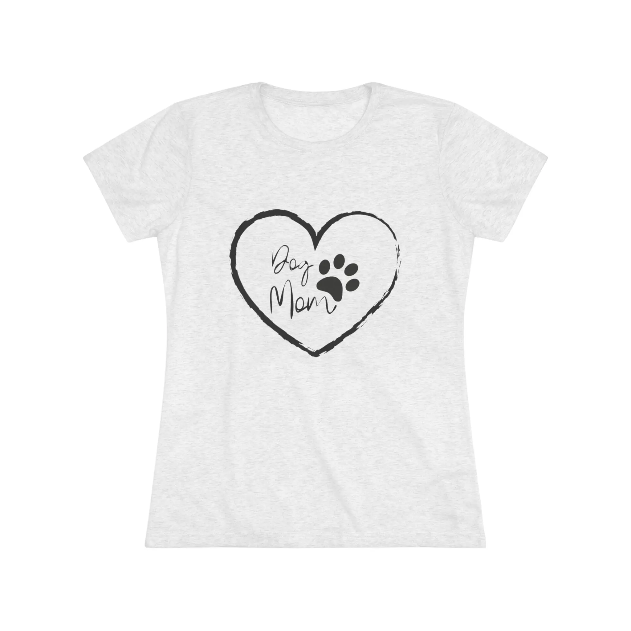 Women's T-Shirt, German Shepherd Graphic Slim Fit Short-Sleeve Top for Dog Moms, Soft Lightweight Tri-Blend Fabric, Shortsleeve