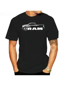 Summer men's top T-shirt unisex T-shirt fun American car ram 1500 Hemi 5.7 T-shirt Srt Motorsports fashionable retro sports casual loose comfortable soft skin friendly suitable for both men and women all year round universal couple's style
