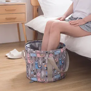 Foldable Foot Soaking Tub with Random Color Storage Bag, Portable Spa Bucket for Big Feet, Ideal for Travel Camping and Winter Foot Therapy, Collapsible Foot Bath