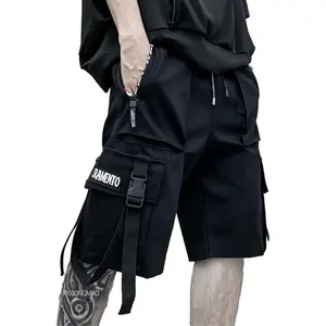 Men's Joggers Techwear Black Hip Hop Cargo Shorts Streetwear Sweatpants Cargo Pants for Men