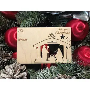 Nativity Holiday Card with Pop-Out Ornament #9004