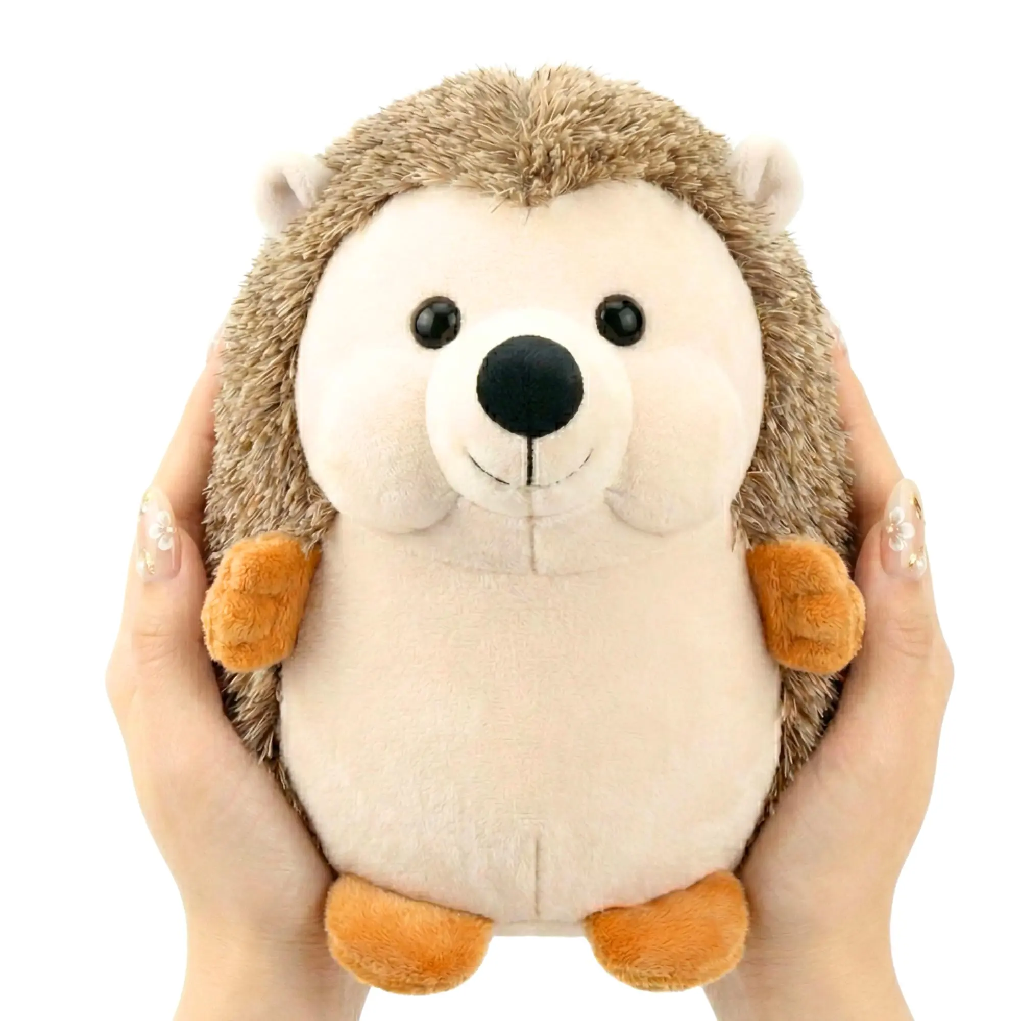 5.5 in Huggable Hedgehog Stuffed Animal - Cute Collectible Chubby Plush Doll, Spot-Clean Desk Buddy for Kids, Dorm Rooms & Bedrooms, Cute Stuffed Toys Gift for Toddler Birthdays