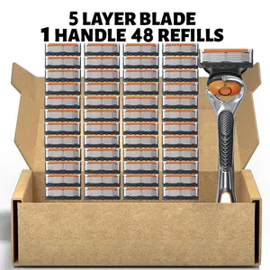 Men's manual shaver kit, blade material is safe and rust proof, easy to use and replace, high-quality material can be washed with water as a whole, classic men's shaving tool, Shaving Products