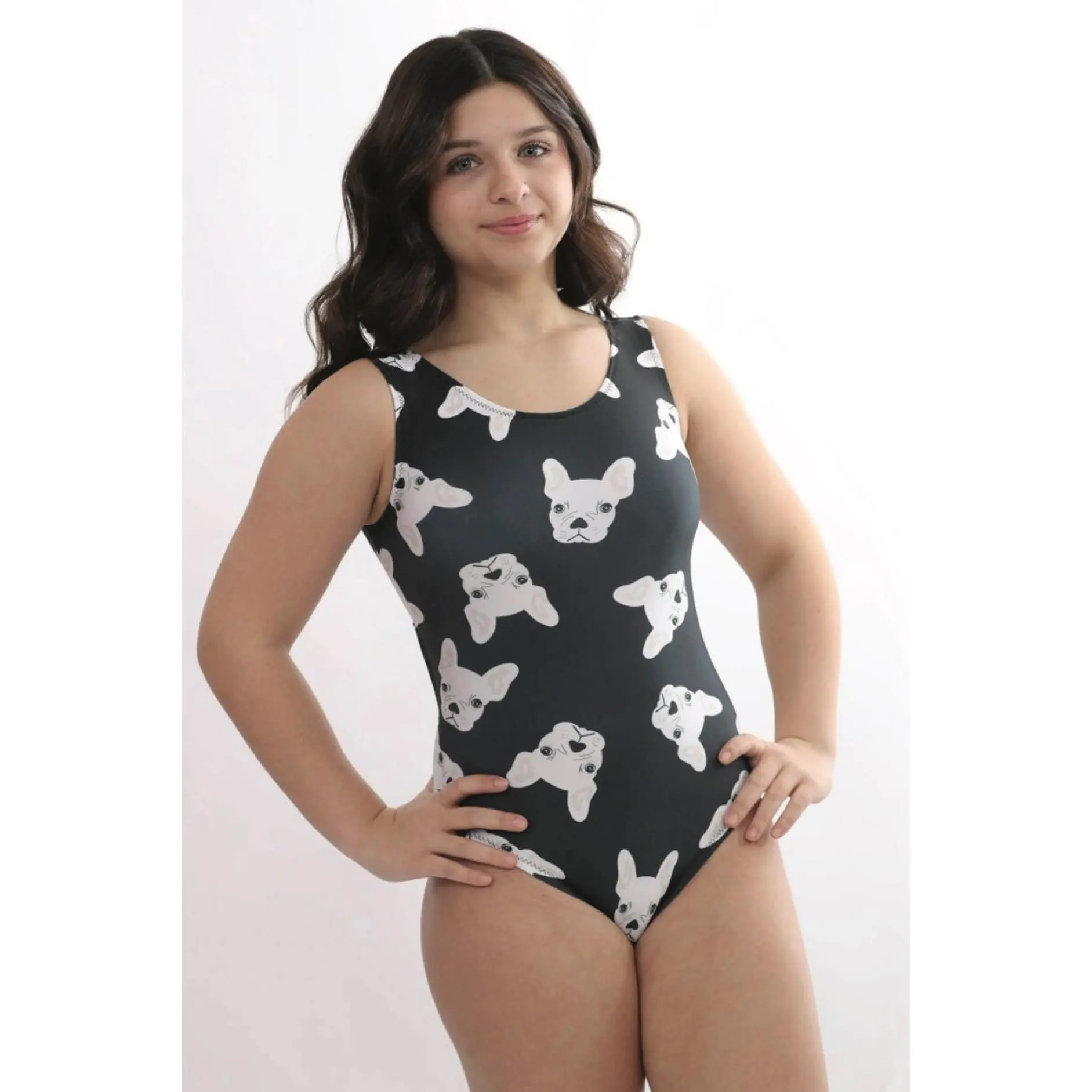 Gigi the Frenchie Leotard - Cute Gymnastics Leotard for Girls